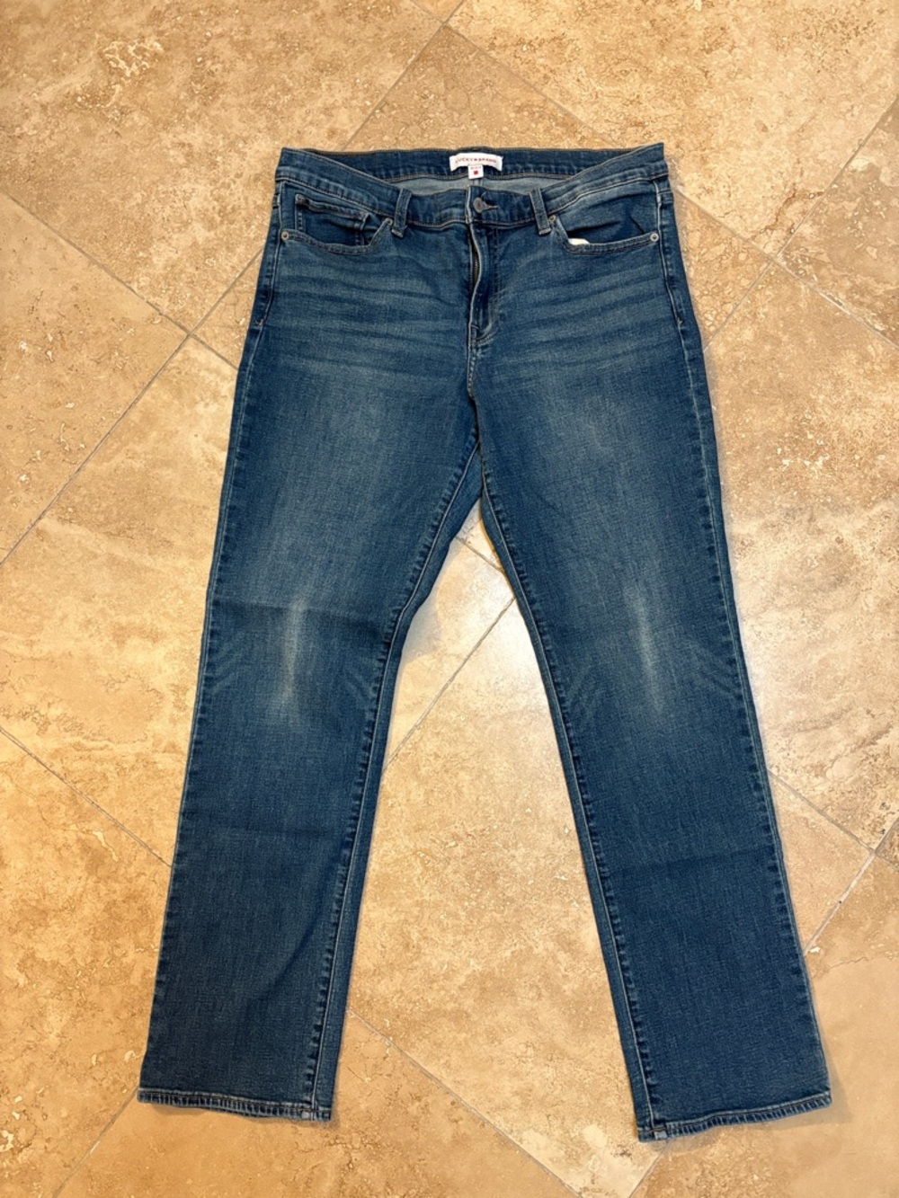 Lucky Brand Women's Straight Leg Jeans - Dark Blue Wash